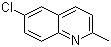 structure of CAS# 92-46-6, 6-氯-2-甲基喹啉
