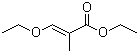 structure of CAS# 92145-32-9, 3-乙氧基-2-甲基-2-丙烯酸乙酯