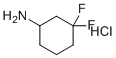 3,3-二氟环己胺盐酸盐分子结构 (CAS 921602-77-9)