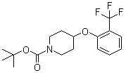 structure of CAS# 921605-76-7, 4-[2-(三氟甲基)苯氧基]哌啶-1-甲酸叔丁酯