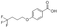 4-(4,4,4-三氟丁氧基)苯甲酸分子结构 (CAS 921623-31-6)
