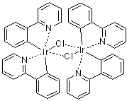 二氯四(2-(2-吡啶基)苯基)二铱(III)分子结构 (CAS 92220-65-0)