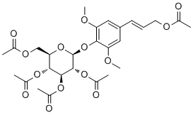 五乙酸紫丁香甙酯分子结构 (CAS 92233-55-1)