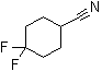 4,4-二氟环己烷甲腈分子结构 (CAS 922728-21-0)