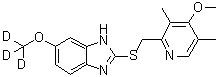 奥美拉唑硫醚-d<sub>3</sub>分子结构 (CAS 922730-98-1)