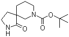 structure of CAS# 923009-50-1, 1-氧代-2,7-二氮杂螺[4.5]癸烷-7-羧酸叔丁酯