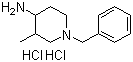 CAS # 92309-62-1, 3-Methyl-1-(phenylmethyl)-4-piperidinamine dihydrochloride