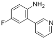 4-氟-2-(吡啶-3-基)苯胺分子结构 (CAS 923293-16-7)