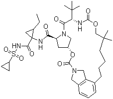 Vaniprevir分子结构 (CAS 923590-37-8)