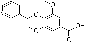 3,5-二甲氧基-4-(3-吡啶甲氧基)苯甲酸分子结构 (CAS 923790-15-2)