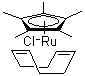 氯(五甲基环戊二烯)(环辛二烯)钌(II)分子结构 (CAS 92390-26-6)
