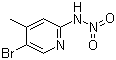 5-溴-4-甲基-N-硝基吡啶-2-胺分子结构 (CAS 923929-10-6)