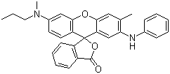 3'-甲基-6'-(甲基丙基氨基)-2'-(苯基氨基)荧烷分子结构 (CAS 92409-09-1)