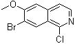 structure of CAS# 924271-35-2, 7-溴-1-氯-6-甲氧基异喹啉