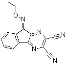 structure of CAS# 924296-19-5, 9-乙氧基亚氨基-9H-茚并[1,2-b]吡嗪-2,3-二甲腈