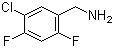 5-氯-2,4-二氟苄胺分子结构 (CAS 924818-16-6)