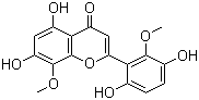 粘毛黄芩素 III分子结构 (CAS 92519-91-0)