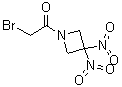 2-溴-1-(3,3-二硝基-1-氮杂环丁基)乙酮分子结构 (CAS 925206-65-1)
