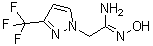 [C(Z)]-N-羟基-3-(三氟甲基)-1H-吡唑-1-乙脒分子结构 (CAS 925252-82-0)