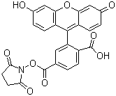 structure of CAS# 92557-81-8, 6-羧基荧光素琥珀酰亚胺酯
