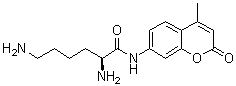 structure of CAS# 92605-76-0, (2S)-2,6-二氨基-N-(4-甲基-2-氧代-2H-1-苯并吡喃-7-基)己酰胺