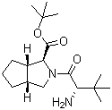 (1S,3aR,6aS)-2-[(2S)-2-氨基-3,3-二甲基-1-氧代丁基]八氢环戊烷并[c]吡咯-1-羧酸叔丁酯分子结构 (CAS 926276-16-6)