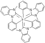 (OC-6-21)-三[(3-甲基-1H-苯并咪唑-1-基-2(3H)-亚基)-1,2-亚苯基]铱分子结构 (CAS 926292-95-7)