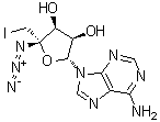4'-C-叠氮基-5'-脱氧-5'-碘腺苷分子结构 (CAS 926309-57-1)