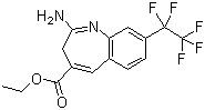 2-氨基-8-(全氟乙基)-3H-苯并[b]氮杂卓-4-甲酸乙酯分子结构 (CAS 926927-42-6)