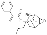 CAS # 92714-23-3, Apobuscopan, (9-butyl-9-methyl-3-oxa-9-azoniatricyclo[3.3.1.02,4]nonan-7-yl) 2-phenylprop-2-enoate,bromide
