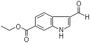 structure of CAS# 927181-97-3, 3-Formyl-1H-indole-6-carboxylic acid ethyl ester