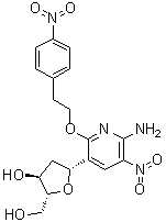 CAS 登录号：927186-60-5, (1R)-1-C-[6-氨基-5-硝基-2-[2-(4-硝基苯基)乙氧基]-3-吡啶基]-1,4-脱水-2-脱氧-D-赤式-戊糖醇