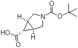 (1alpha,5alpha,6alpha)-3-氮杂双环[3.1.0]己烷-3,6-二甲酸 3-叔丁酯分子结构 (CAS 927679-54-7)
