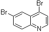 4,6-二溴喹啉分子结构 (CAS 927801-13-6)