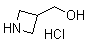 3-氮杂环丁烷甲醇盐酸盐分子结构 (CAS 928038-44-2)