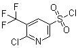 6-氯-5-(三氟甲基)吡啶-3-磺酰氯分子结构 (CAS 928324-59-8)