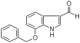 structure of CAS# 92855-65-7, 7-苄氧基吲哚-3-甲醛