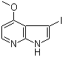 3-碘-4-甲氧基-1H-吡咯并[2,3-b]吡啶分子结构 (CAS 928653-75-2)