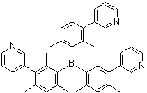 三[2,4,6-三甲基-3-(3-吡啶基)苯基]硼烷分子结构 (CAS 929203-02-1)