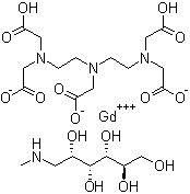 structure of CAS# 92923-57-4, 钆喷酸单葡甲胺