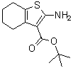 structure of CAS# 92932-02-0, 2-氨基-4,5,6,7-四氢苯并[b]噻吩-3-羧酸叔丁酯