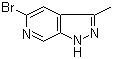 structure of CAS# 929617-30-1, 5-Bromo-3-methyl-1H-pyrazolo[3,4-c]pyridine