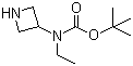N-(氮杂环丁烷-3-基)-N-(乙基)氨基甲酸叔丁酯分子结构 (CAS 929716-69-8)