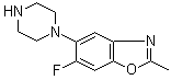 CAS # 929885-16-5, 6-Fluoro-2-methyl-5-(1-piperazinyl)benzoxazole