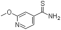 2-甲氧基-4-吡啶硫代甲酰胺分子结构 (CAS 929972-07-6)