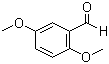 structure of CAS# 93-02-7, 2,5-Dimethoxybenzaldehyde