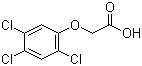 structure of CAS# 93-76-5, 2,4,5-三氯苯氧乙酸