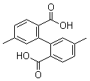 structure of CAS# 93012-36-3, 5,5'-Dimethyl-[1,1'-biphenyl]-2,2'-dicarboxylic acid
