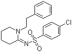 structure of CAS# 93100-99-3, 4-氯-N-[1-(2-苯基乙基)-2-亚哌啶基]苯磺酰胺