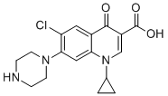 structure of CAS# 93106-58-2, 6-Chloro-6-defluoro Ciprofloxacin